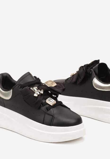 Sneakers Rorinia Negru cu argintiu 6