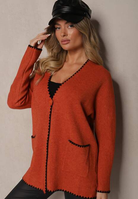 Cardigan Ciadoraa Portocaliu 4