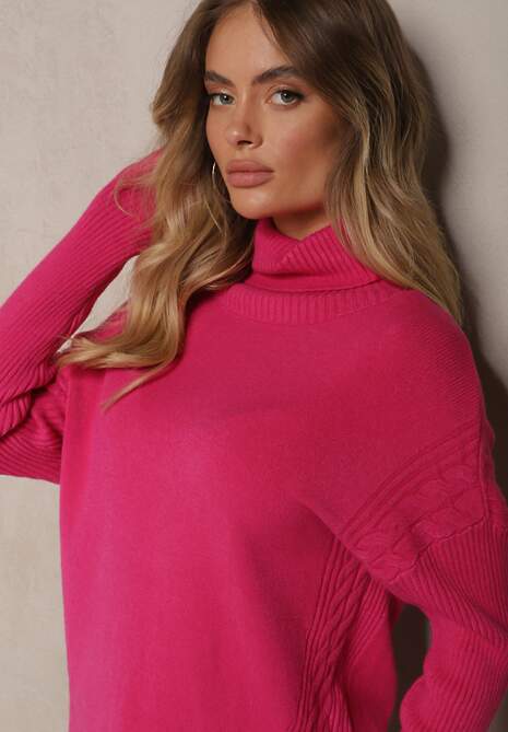 Pulover pe gât Cialisea Fucsia 5
