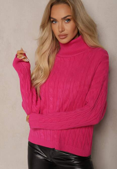 Pulover pe gât Cialisee Fucsia
