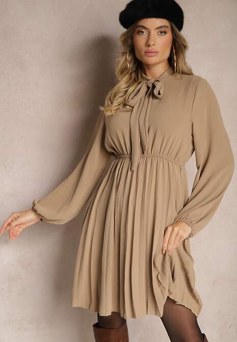 Rochie Belorinda Bej închis 4