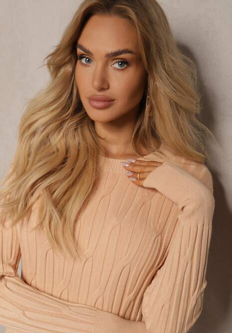 Pulover Saviana Bej închis 5