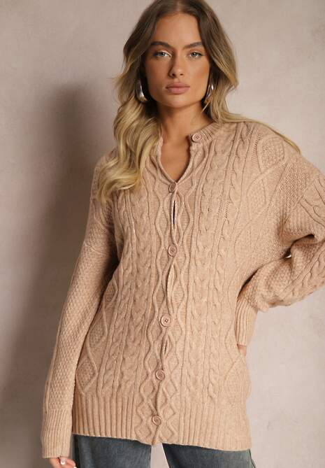 Cardigan Alorinda Bej închis 4