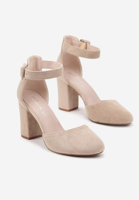 Pantofi cu toc Belandria Bej 5