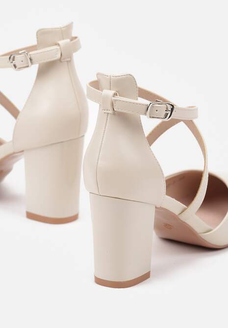 Pantofi cu toc Vaitaelle Bej 6