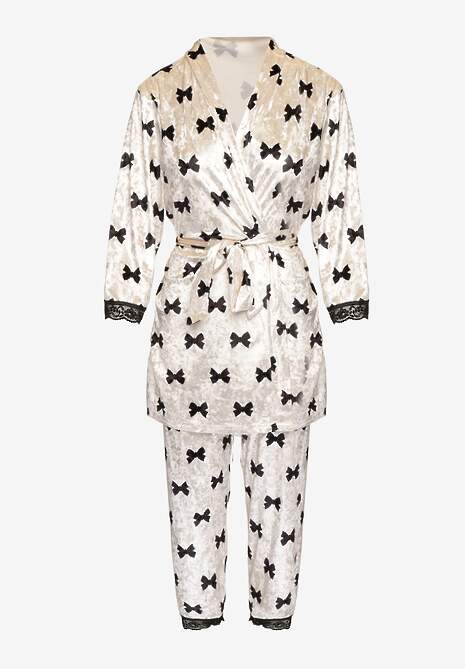 Compleu pijama Avanithe Bej deschis 5