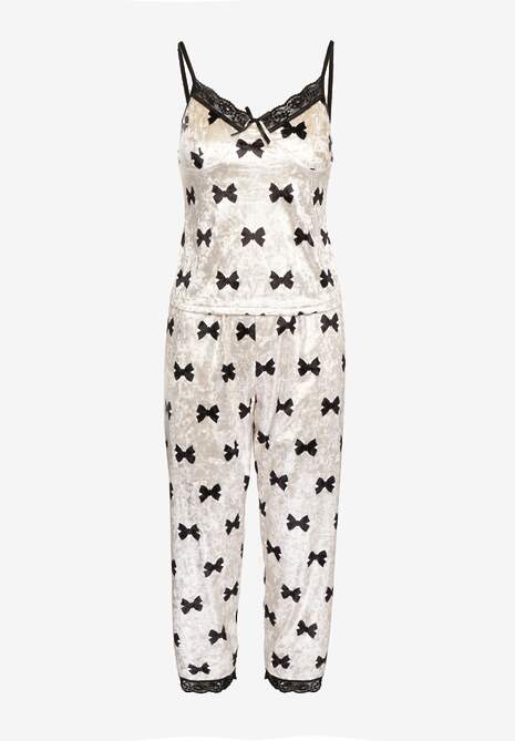 Compleu pijama Avanithe Bej deschis 6
