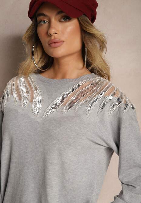 Pulover Nevarita Gri 5