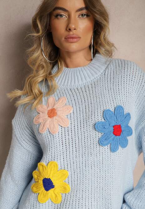 Pulover Labrienna Albastru deschis 5