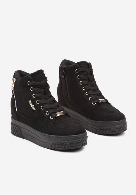 Sneakers Negru cu argintiu 5