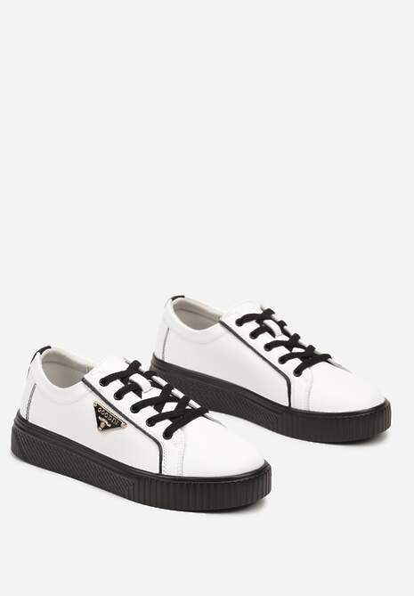 Sneakers Melabra Alb cu negru 5