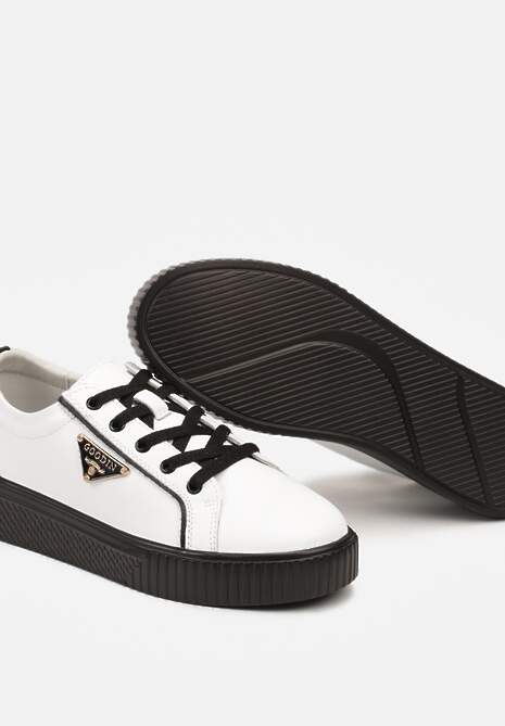 Sneakers Melabra Alb cu negru 6