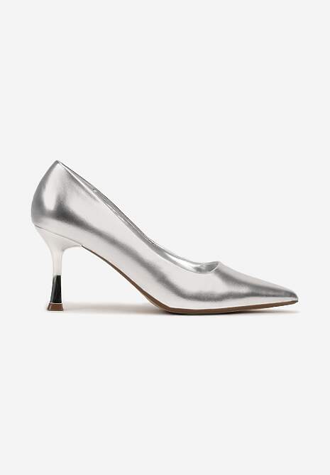 Pantofi cu toc Torianne Argintii 4