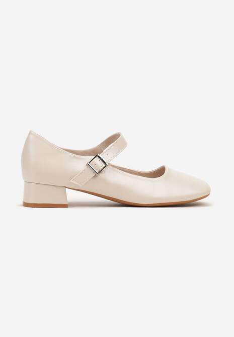 Pantofi cu toc Vittia Bej 4
