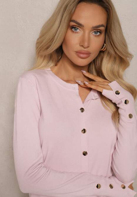 Cardigan Ivalithea Roz deschis 5