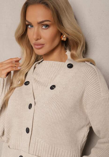 Cardigan Tilika Bej deschis 5