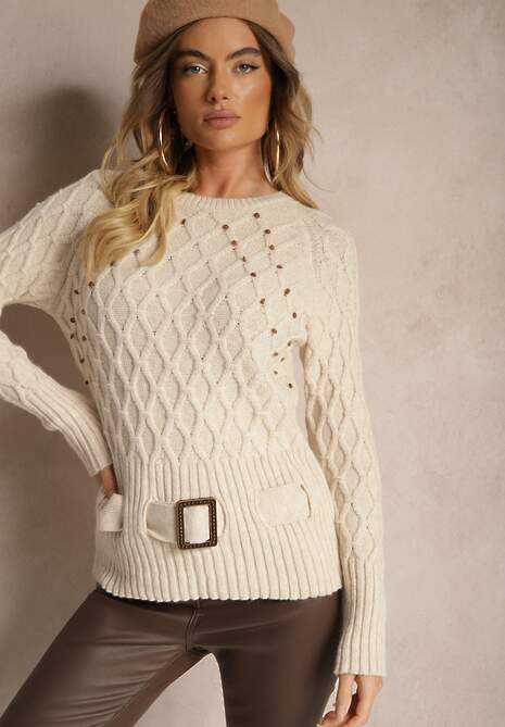 Pulover Vittella Bej deschis 4