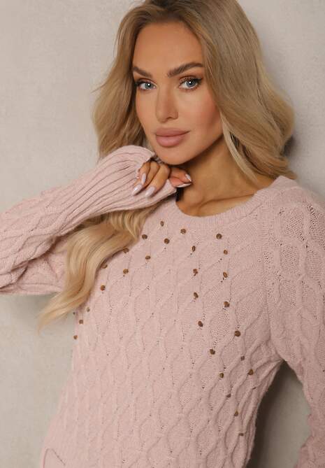 Pulover Vittella Roz deschis 5