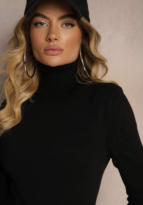 Pulover pe gât Portiana Negru 5