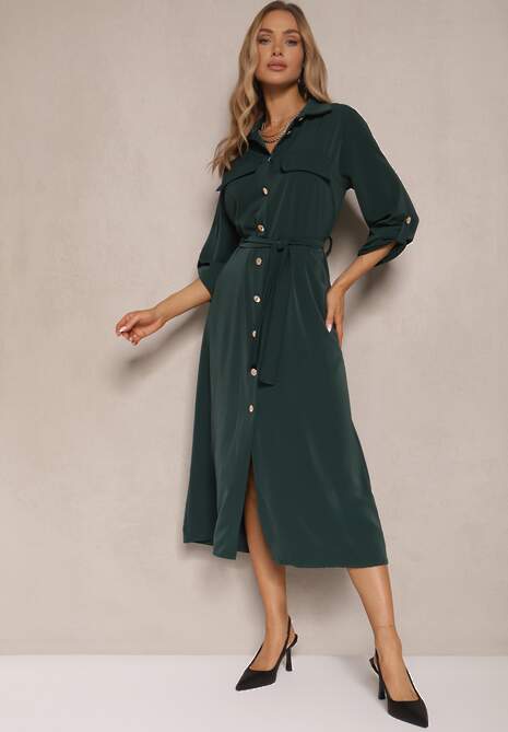 Rochie Kortiana Verde închis 4