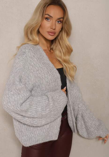 Cardigan Savalore Gri deschis 4