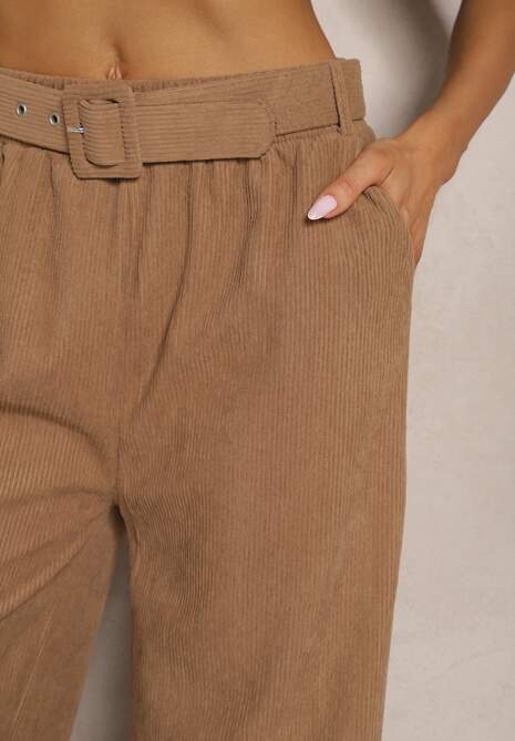 Pantaloni Valoma Bej 5