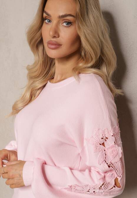 Pulover Zinmira Roz deschis 5