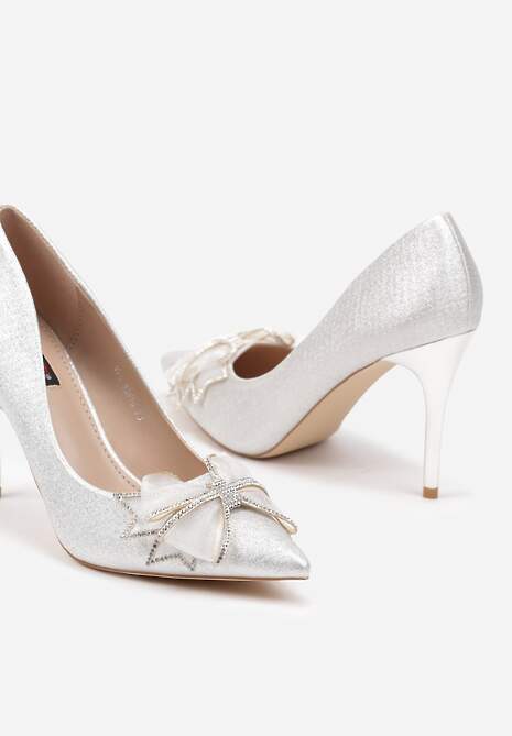 Pantofi stiletto Itteleina Argintii 6