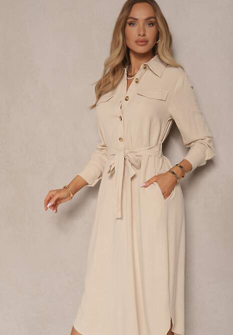 Rochie Zinrose Bej 4
