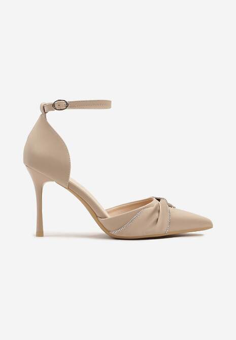 Pantofi stiletto Zivinita Bej 4