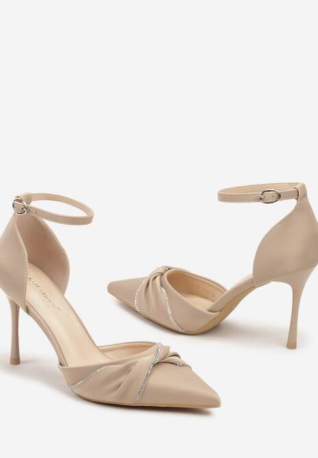 Pantofi stiletto Zivinita Bej 6