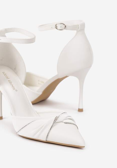 Pantofi stiletto Zivinita Albi 6