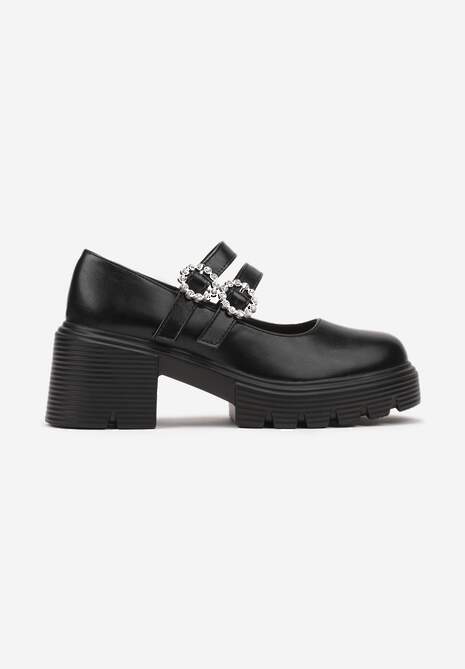 Pantofi casual Inalinne Negri 4