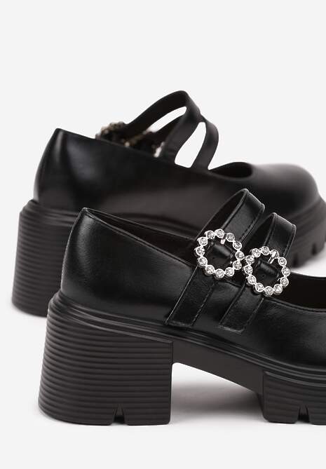 Pantofi casual Inalinne Negri 6