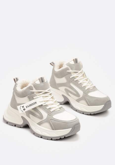 Sneakers Siorra Bej cu gri 5