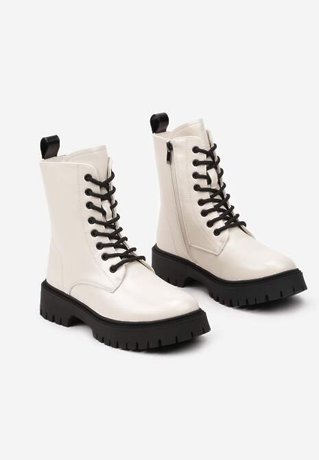 Botine Siotana Bej cu negru 5