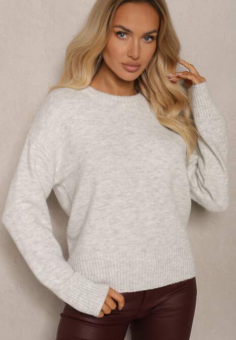 Pulover Gri deschis 4