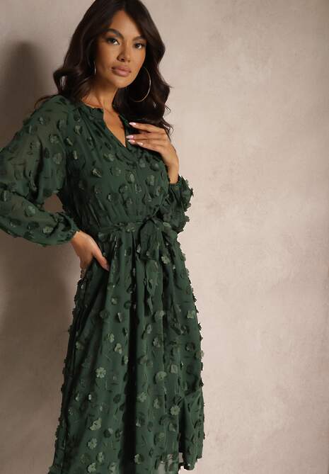 Rochie Etinlia Verde închis 4