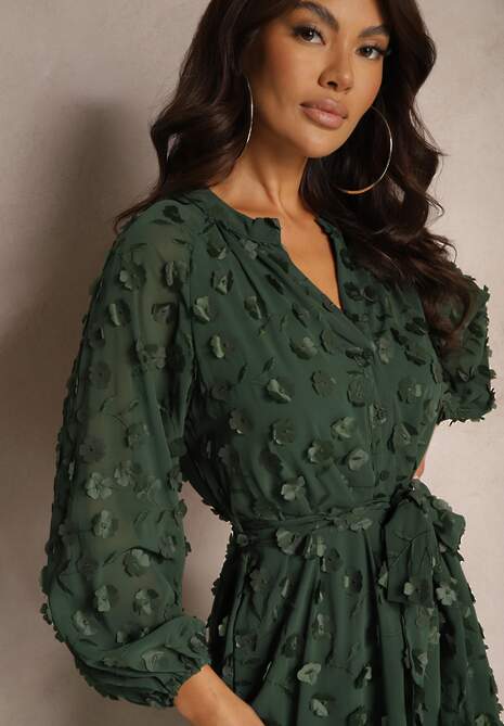 Rochie Etinlia Verde închis 5