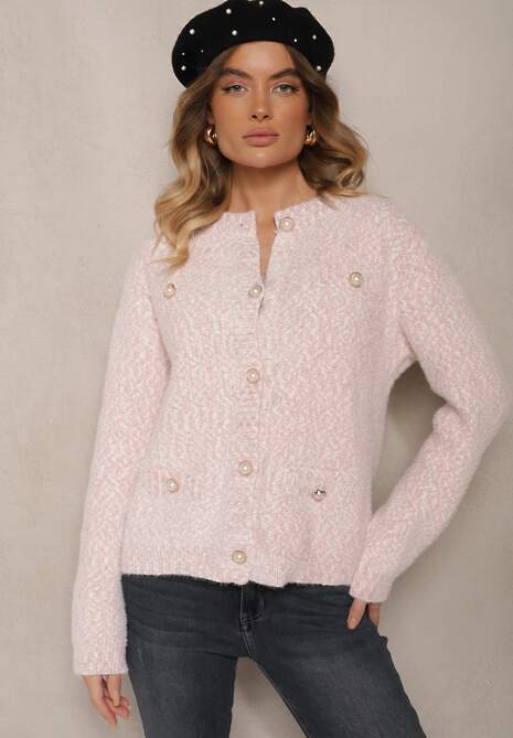 Cardigan Nomilira Roz deschis 4