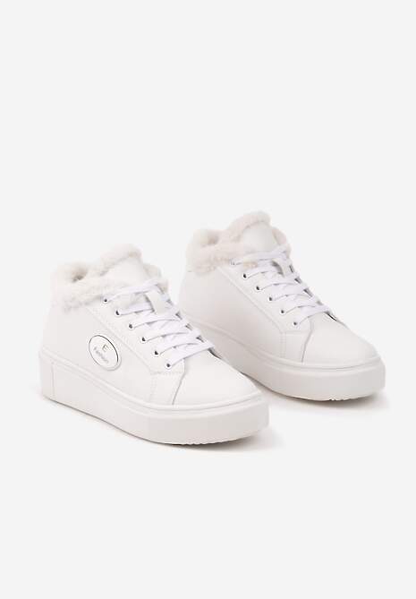 Sneakers Ocella Bej cu alb 5