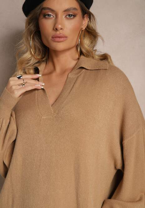 Rochie Clarinnae Bej închis 5