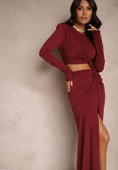 Rochie Ililia Bordo 4