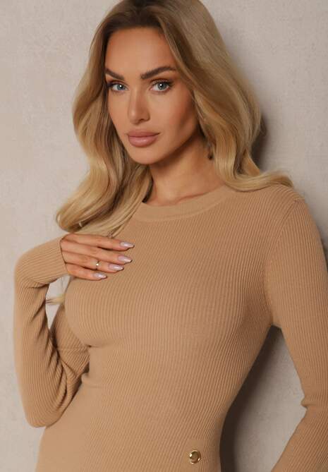 Rochie Reathiel Bej închis 5