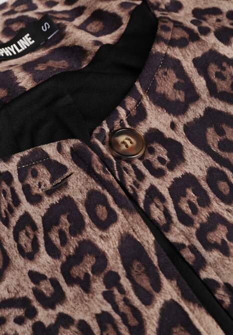 Beżowa Marynarka Ozdobiona Panterkowym Printem Enavel 6