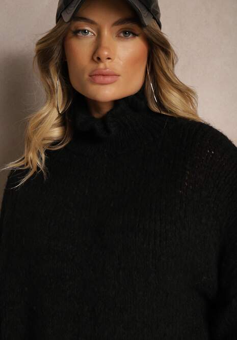 Pulover pe gât Ninnatria Negru 5