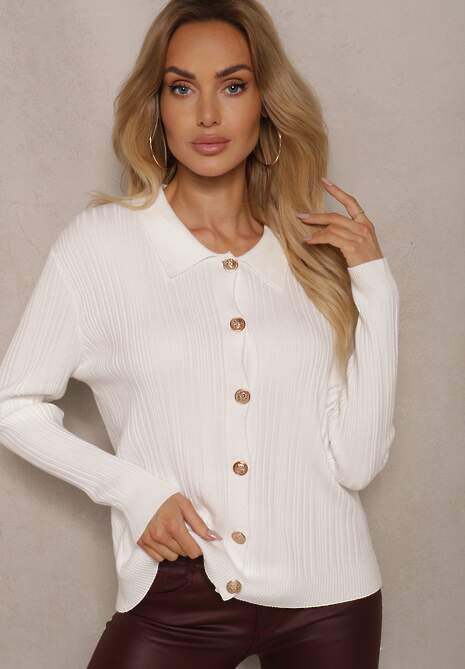 Cardigan Zeanirra Alb 4