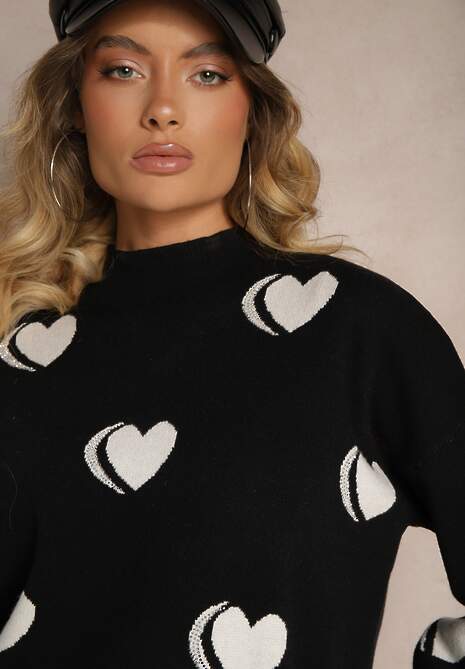 Pulover Zeanisia Negru cu alb 5