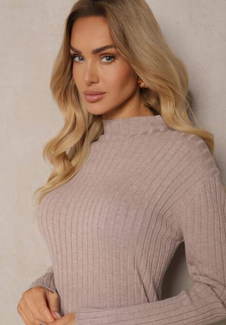 Rochie Ninnita Bej închis 5