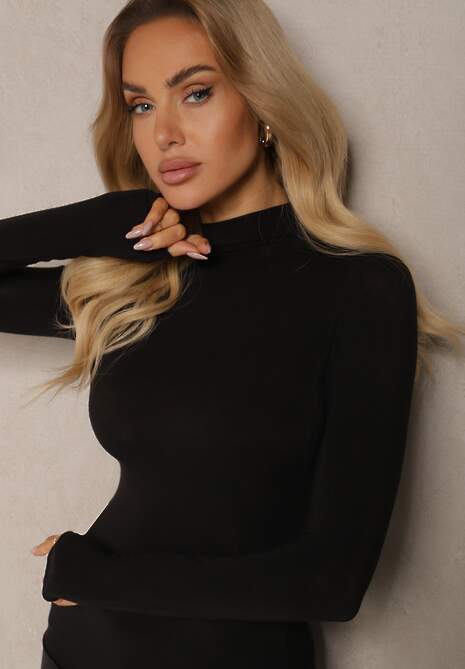 Pulover pe gât Tinthelia Negru 5